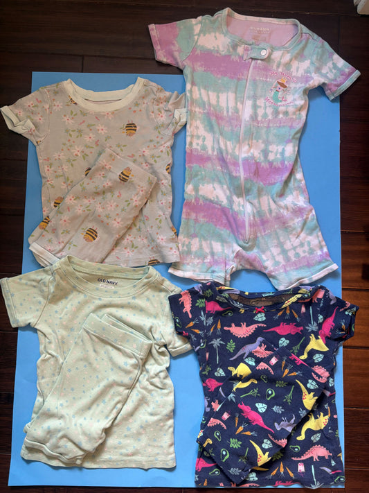 REDCUED #145 Assortment of 4 3t Girls Shorts PJs
