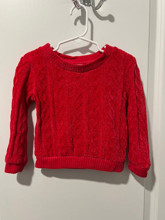 Seller #76 - Wonder Nation Girls' Cable Knit Sweater Size 2T Red