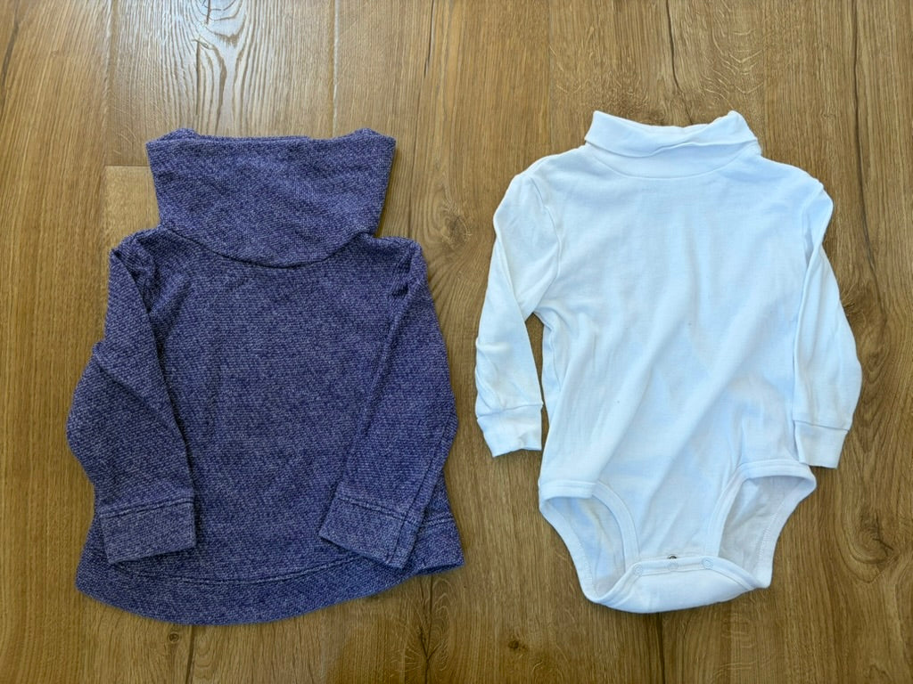 #6- Girls Long-Sleeved Turtlenecks - 18 months