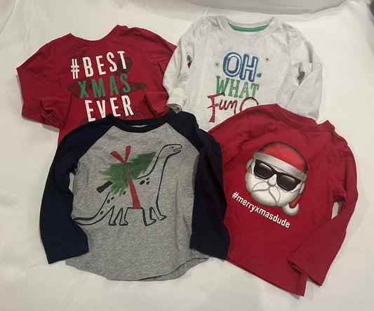 #149 2t Holiday Long Shirt Bundle