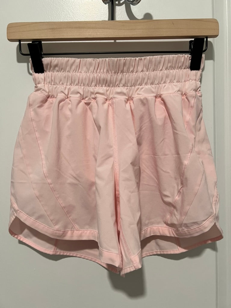 Seller #76 - Lululemon Track That Mid-Rise Lined Short 5" - Strawberry Milkshake - Size 4