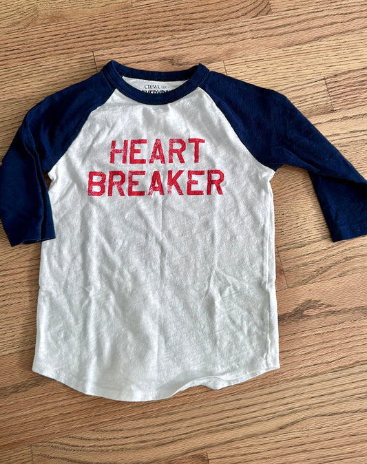 #108- Boys, J Crew, Heartbreaker Shirt- Size 4/5