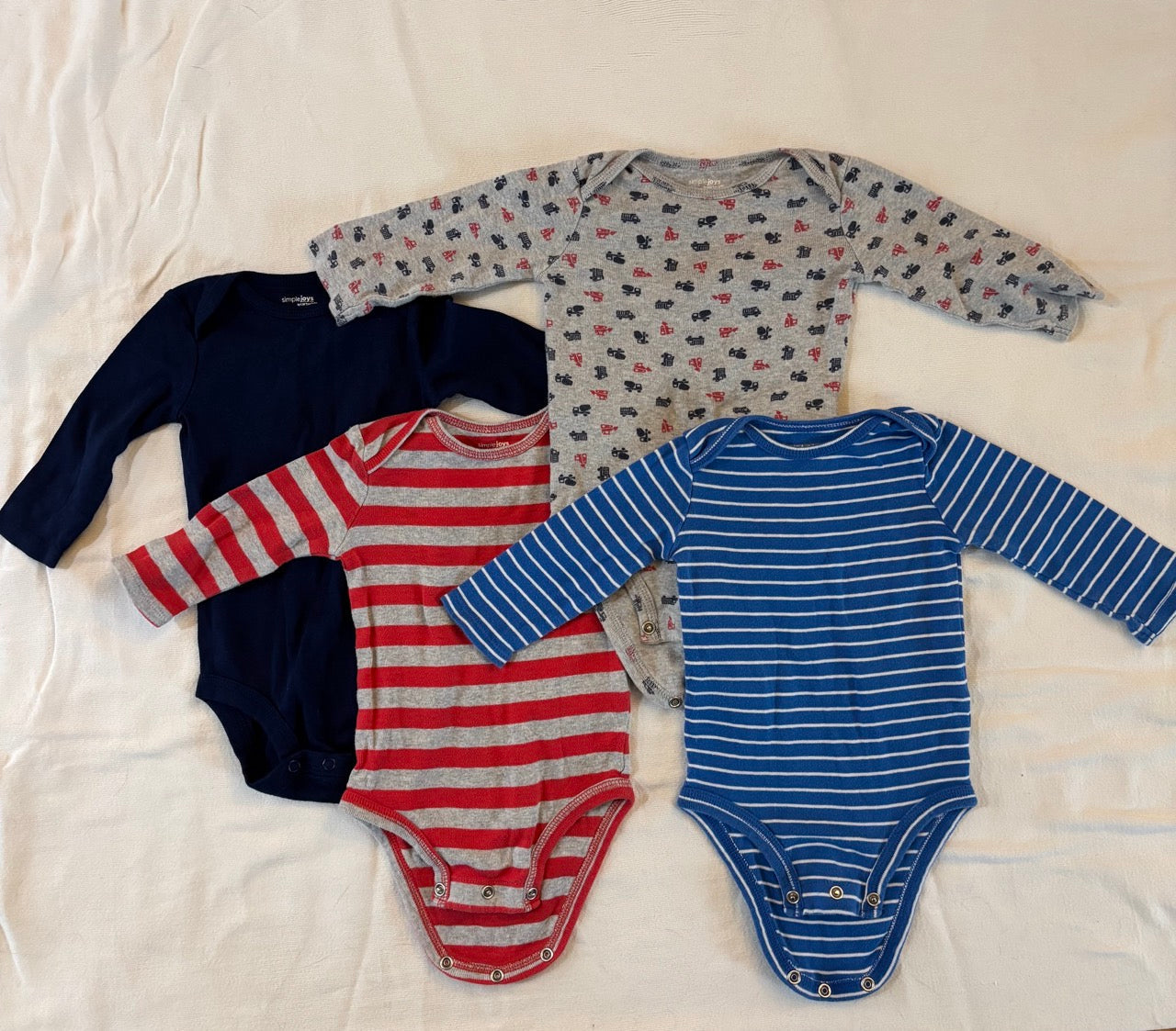 Seller 34 - Carter's long sleeve bodysuits 3-6 mo