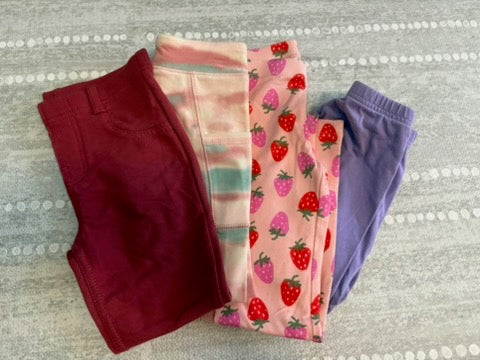 Seller 183 - Girls 4T Leggings Bundle (Set of 4)
