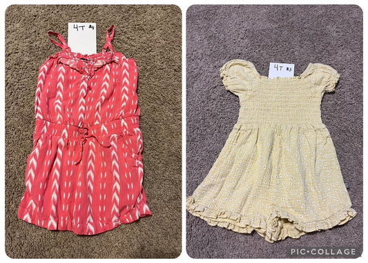 #43 Summer Dresses Girls 4T VGUC