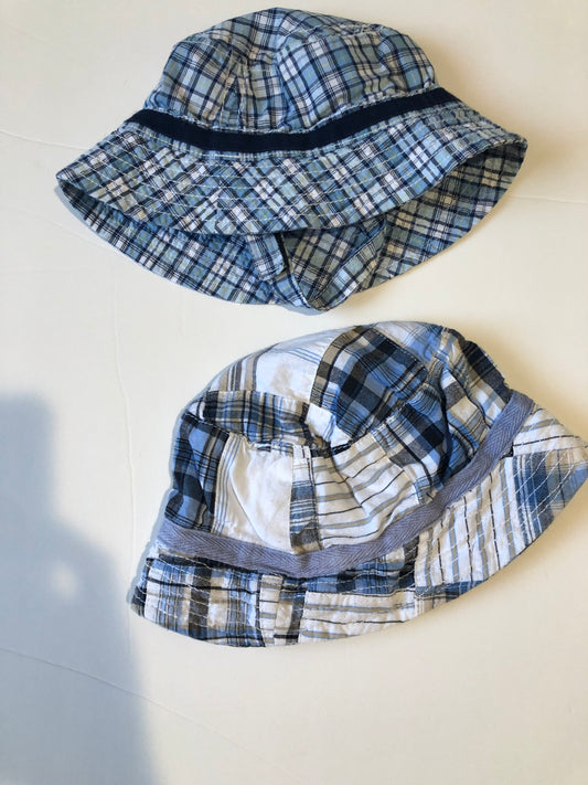 6-12 month and 18 month boys summer hat set