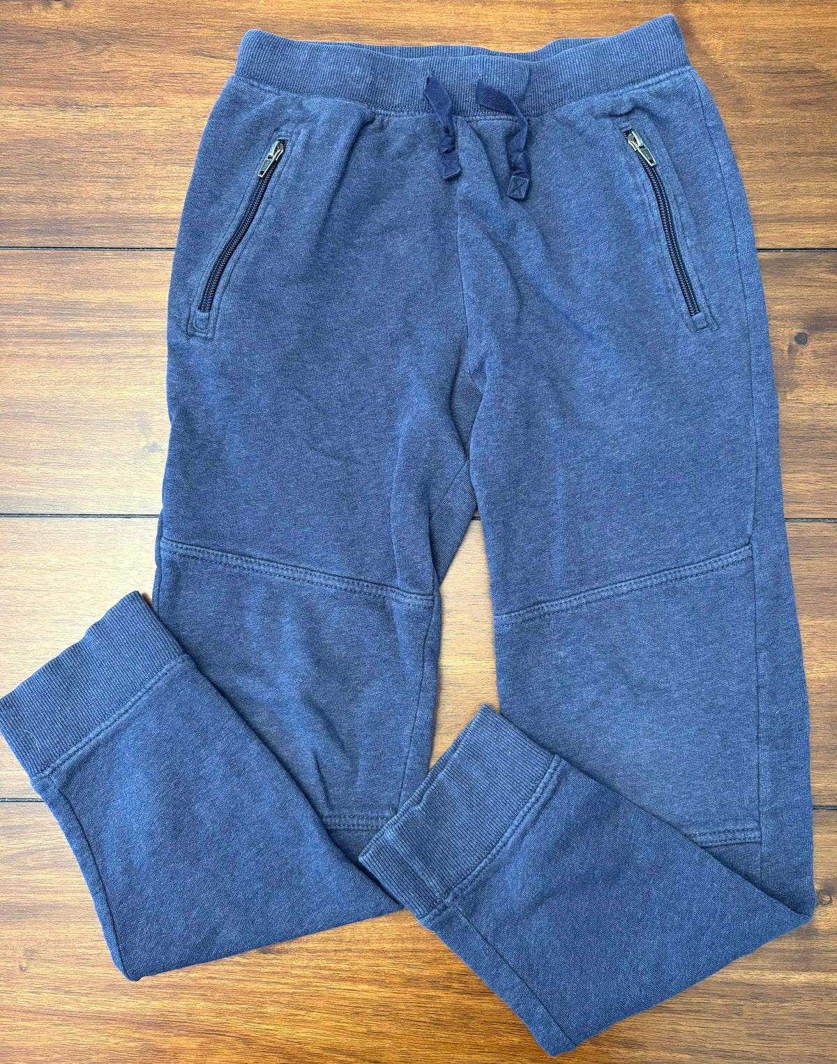 #197 Hanna Andersson Boys Size 10 Blue Marbled Sweatpants
