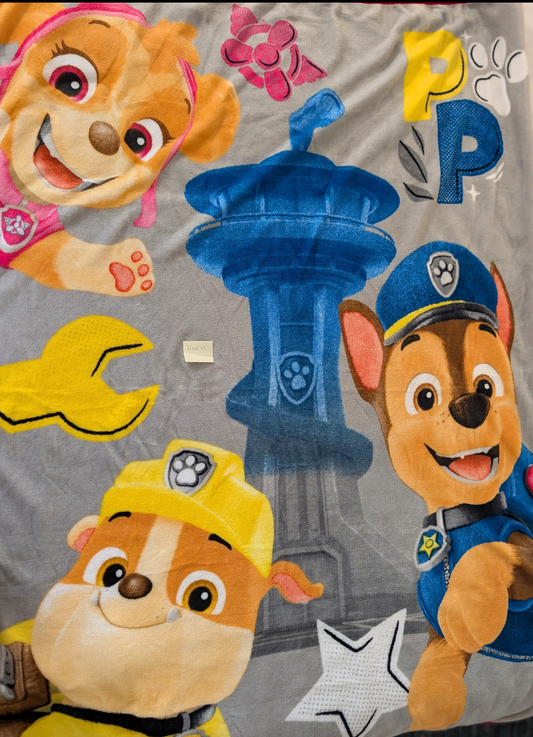 Seller 97, Paw Patrol fleece Throw Blanket (Item 117)