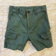 Seller 17 Janie & Jack Linen Cotton Cargo Shorts 18-24Mo.  NWOT
