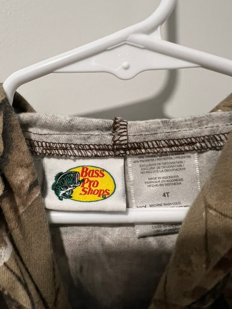 Seller #76 - Bass Pro Shops Toddler Button Up Hooded Camo Jacket Size 4T Unisex