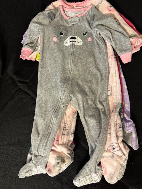 REDUCED #141 Fleece Sleeper Set size 12 months set of 5 GUC SR