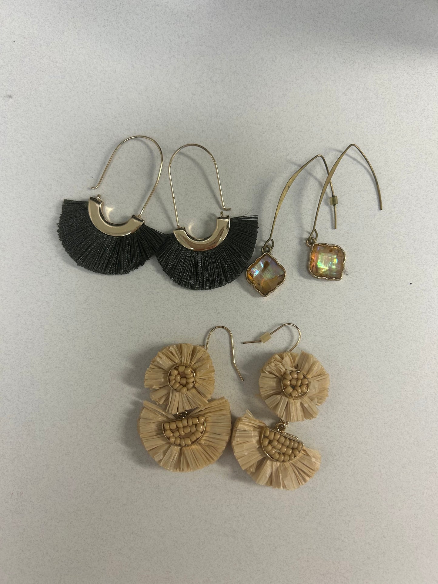 Set of 3 earrings (loft, Walmart)