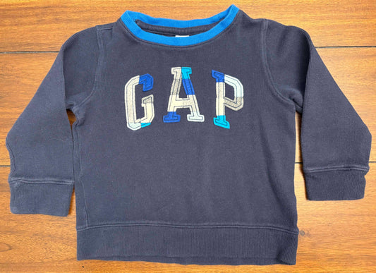 Seller #210 Baby Gap Boys Size 4 Navy GAP Logo Embroidered Long Sleeve Thermal Top