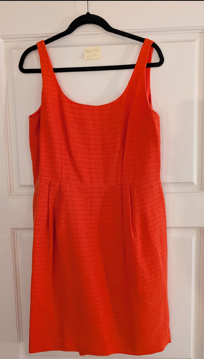 *Reduced* Seller 97, Ann Taylor Women's Orange Cocktail Dress, Women's, size 14 (item 139)