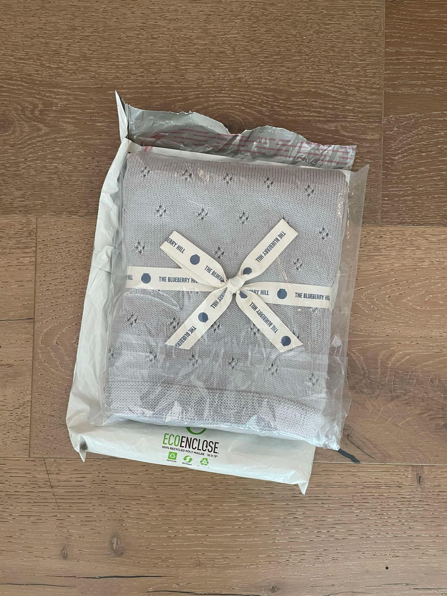 #222 NEW Colored Organics Heirloom Pique Baby Blanket