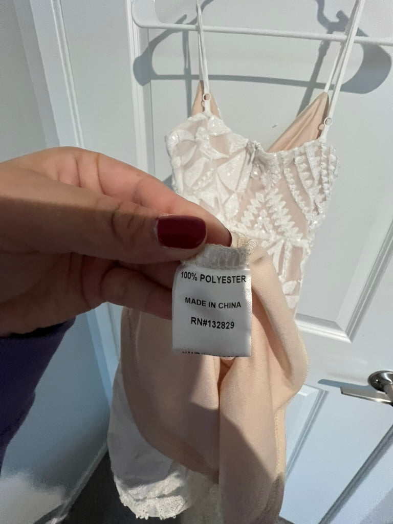Seller #76 - Superdown Dress NWT - White Sequin - Size M