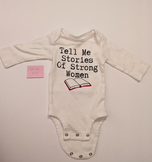 Seller 97, Long sleeve Onesie, baby girl, size 3mo (item 25)