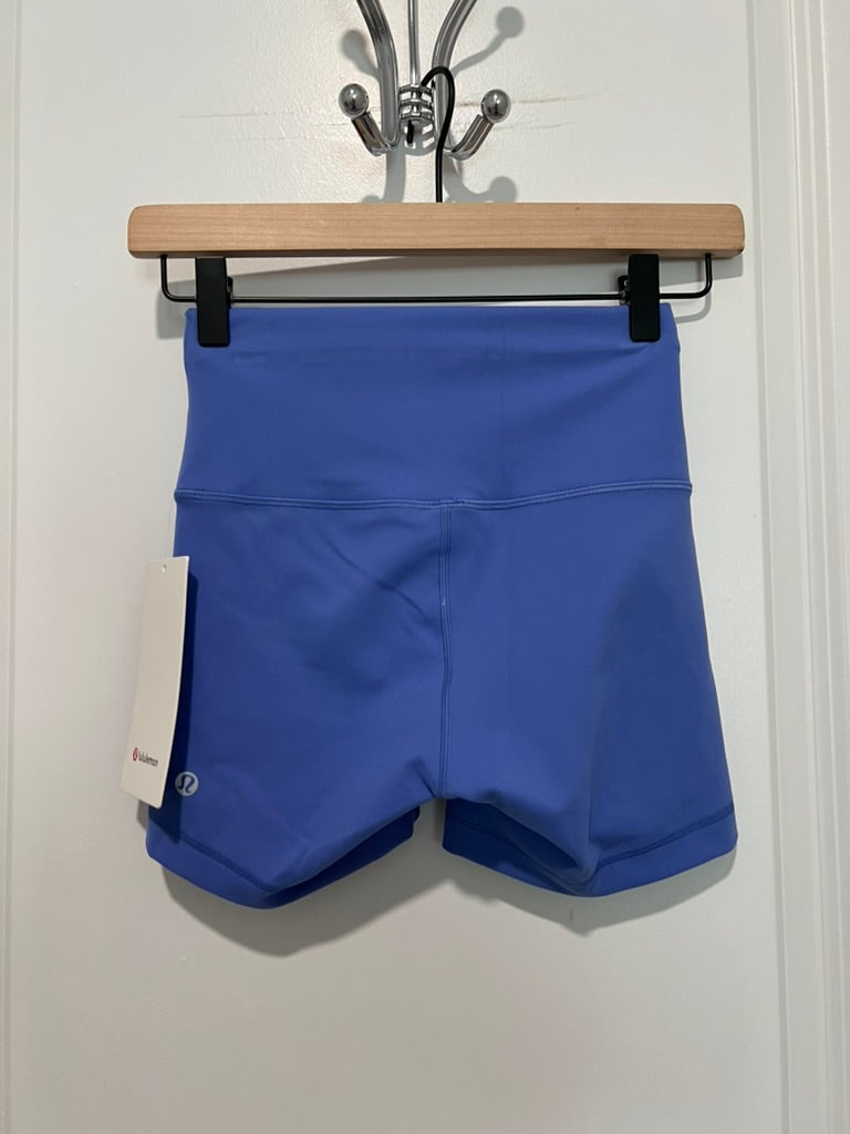 Seller #76 - Lululemon Wunder Train HR Short 4" Size 4 WLIN Wild Indigo NWT $64