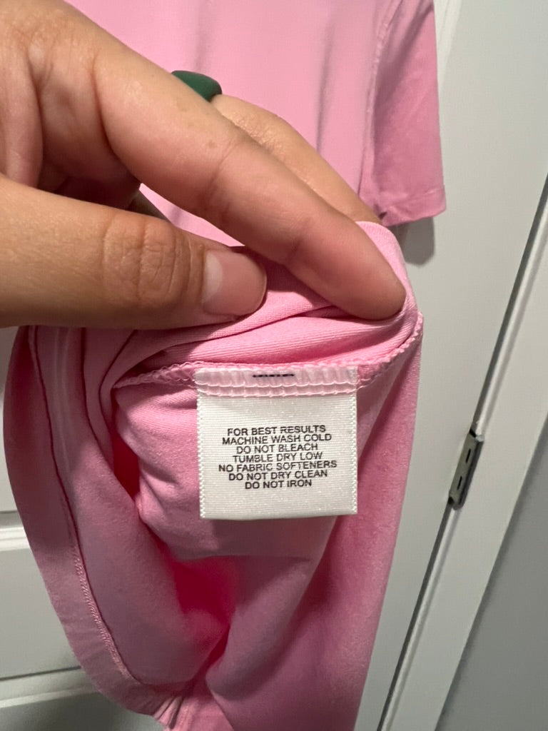 Seller #76 - Peter Millar Womens Element E4 Wicking Polo - Size Medium - Pink - Golf/Tennis