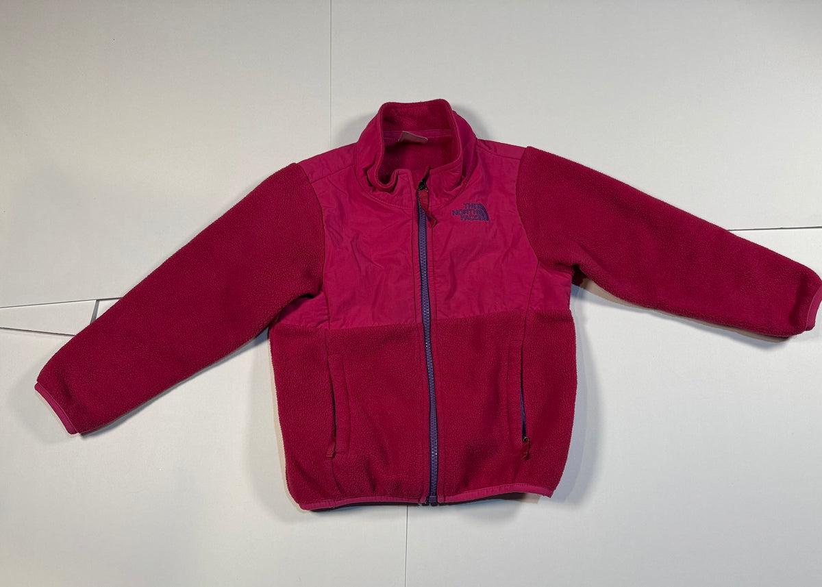 #141 Girls 4T The North Face Fleece Hot Pink Jacket