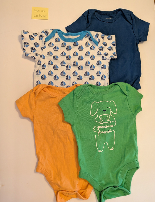 Seller 97, Old Navy Onesie Bundle, baby, size 3-6mo (item 103)