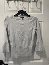 #215 Ann Taylor Boatneck Fluted Sleeves Women's Size Small