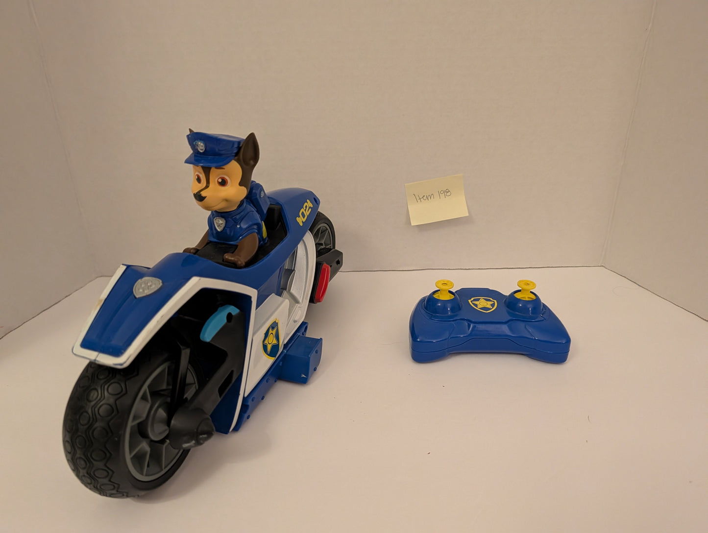 Seller 97, PAW Patrol Chase Remote Control Motorcycle (item 198)