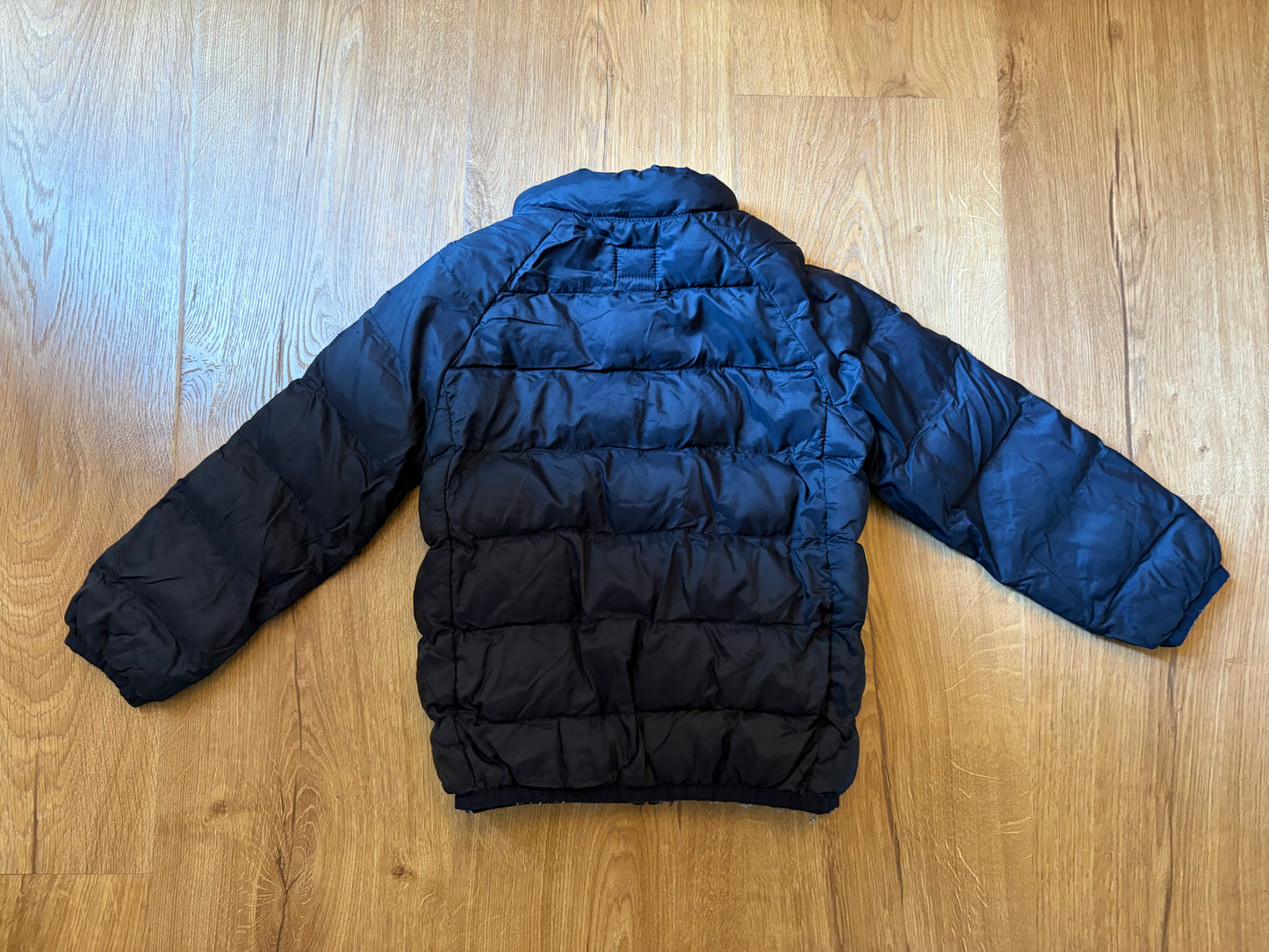 #6 - Wonder Nation Boys Lightweight Black Puffy Jacket - 3T