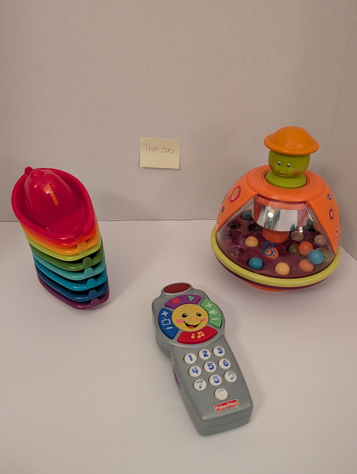 *Reduced* Seller 97, B Toys Ladybug Ball Popping Toy, Remote & Stackers(item 200)