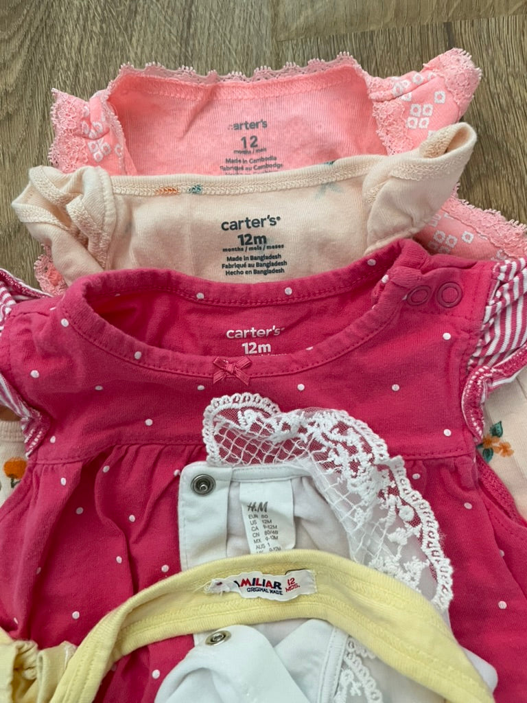 #6 - 5 Girls Summer Onesies, 12 months