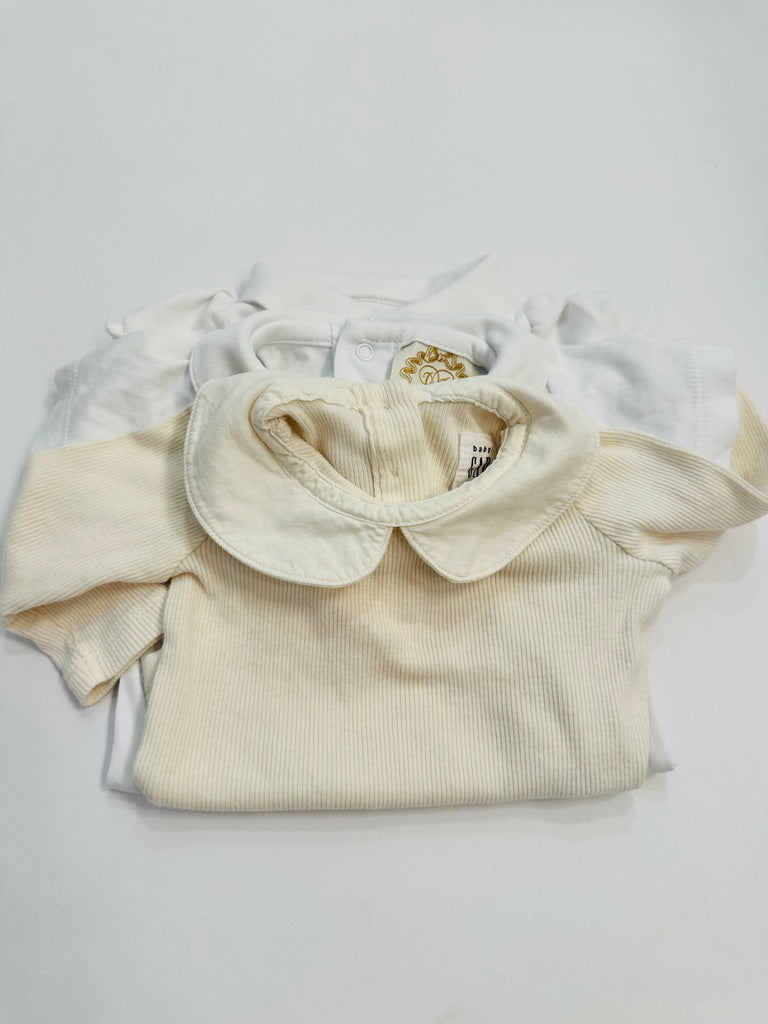 (#158) BUNDLE | GAP.polo&TBBC | VGUC | 0-6m |collar body suits | 45227
