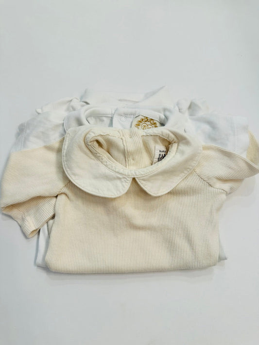 (#158) BUNDLE | GAP.polo&TBBC | VGUC | 0-6m |collar body suits | 45227