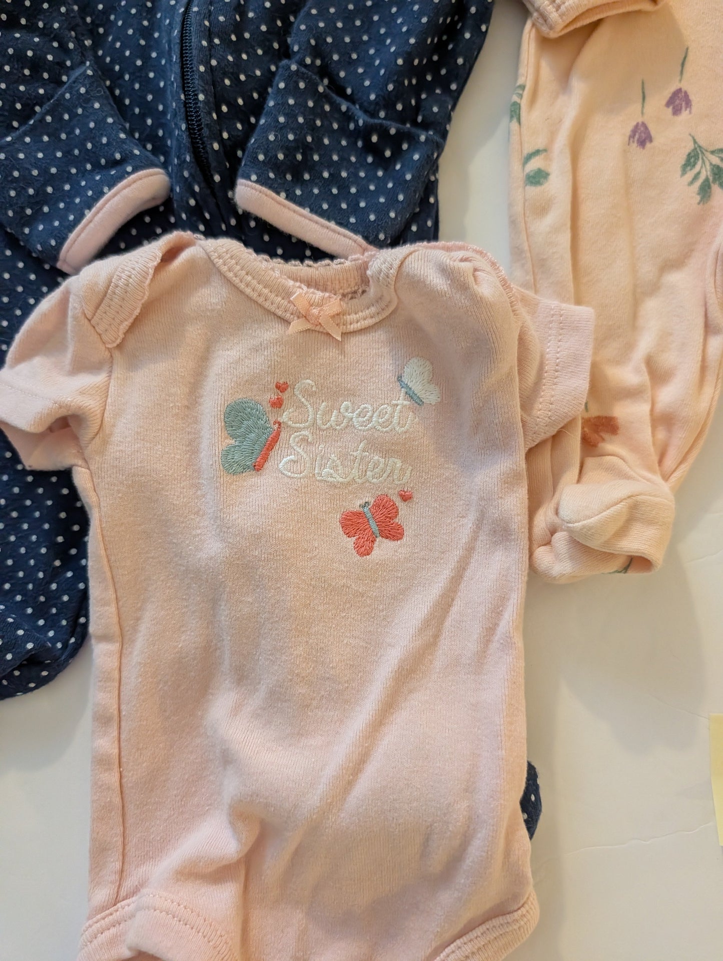 Seller 97, Carter's Little Sister Bundle, baby girl size Preemie (item 207)