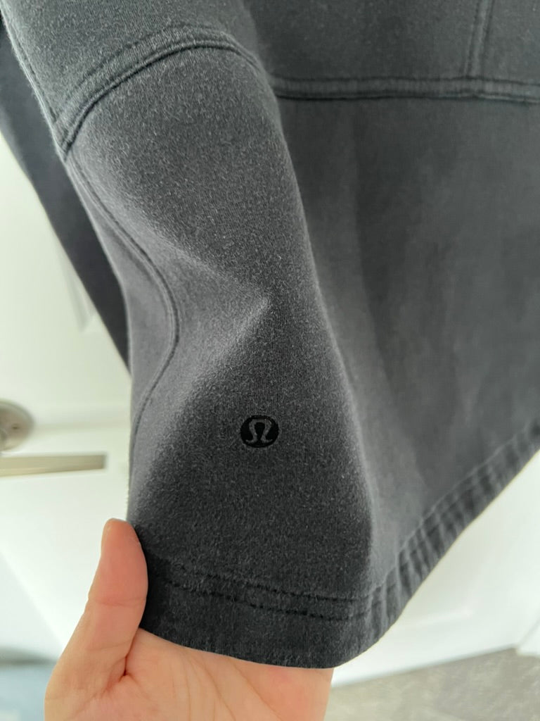 Seller #76 - Lululemon City Bound Hoodie Black / Heathered Medium Grey - Size 10
