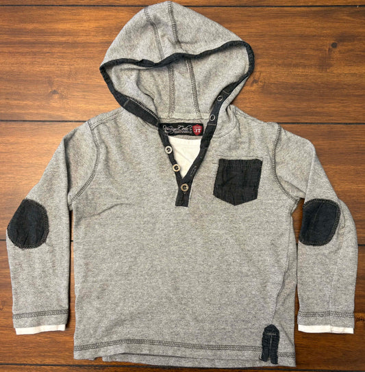 #197 Sovereign Code Boys Size 3T	Dark Blue & White	Hooded Henley