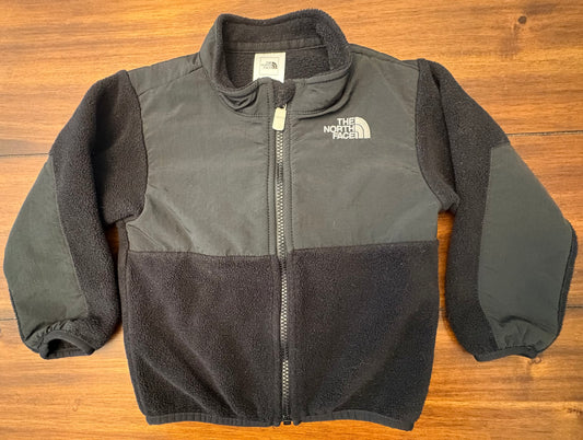 #197 North Face Boys Size 18-24M Black	Full Zip Fleece Jacket
