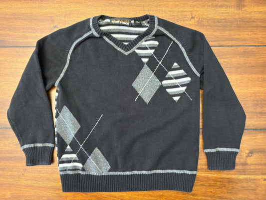 #197 Did Too Boys Size 3 Black V-Neck Sweater