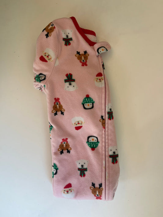 Seller #20 fleece holiday sleeper 18 mo