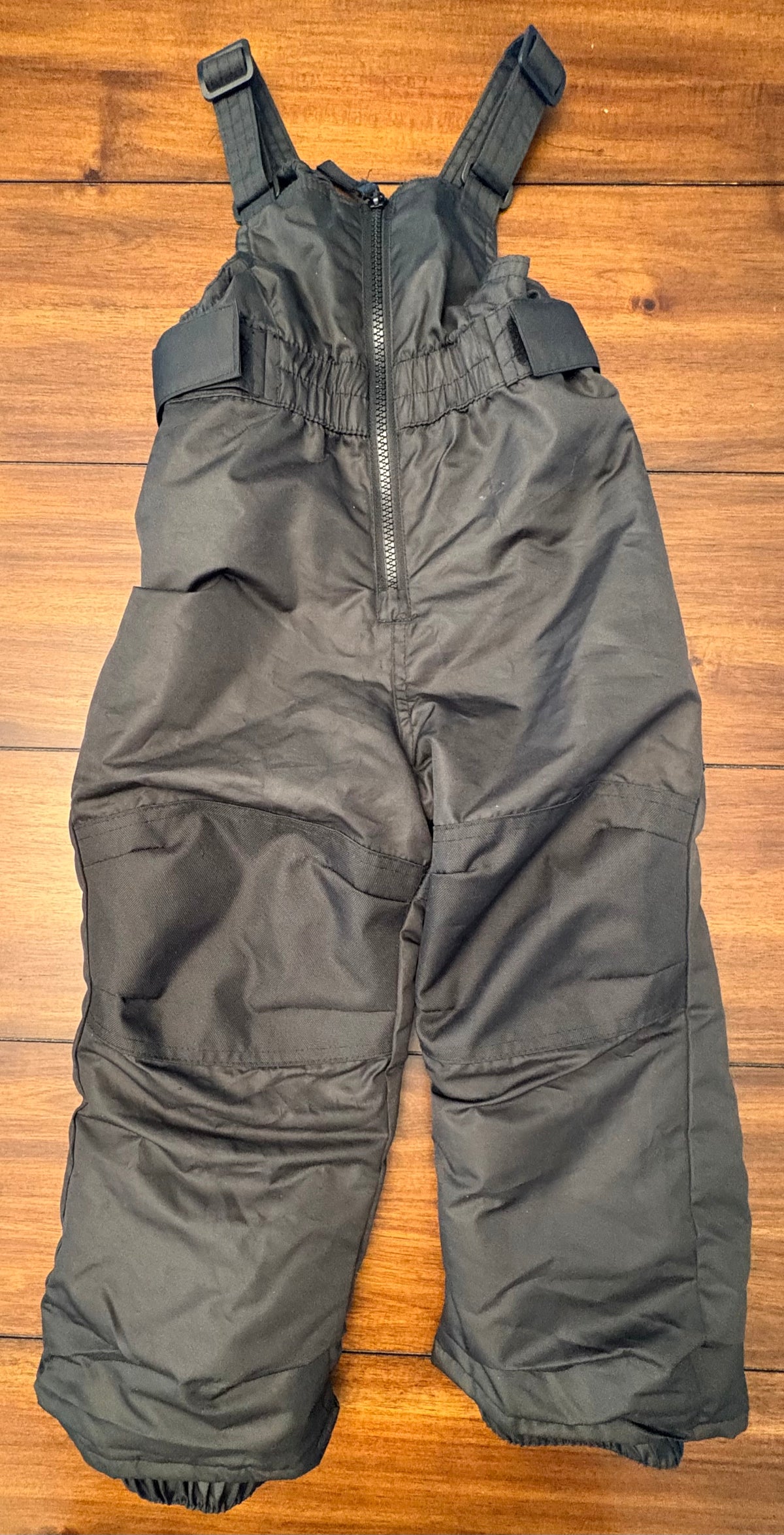 #197 Cat & Jack Boys Size 3T Black Overall Snow Bibs