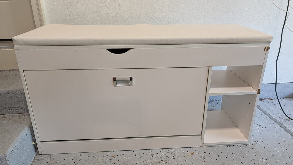 #3 Shoe organizer, bench, and storage