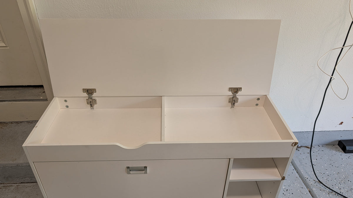 #3 Shoe organizer, bench, and storage
