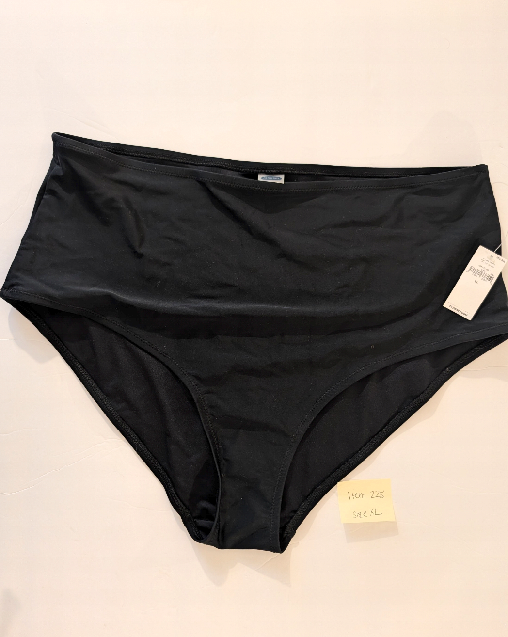 Seller 97, Old Navy Black High Waisted Swim Bottoms, women's, size XL (item 225)