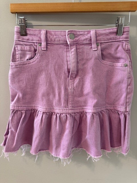 Seller #141 Lavender Jean Skirt size 10 GUC