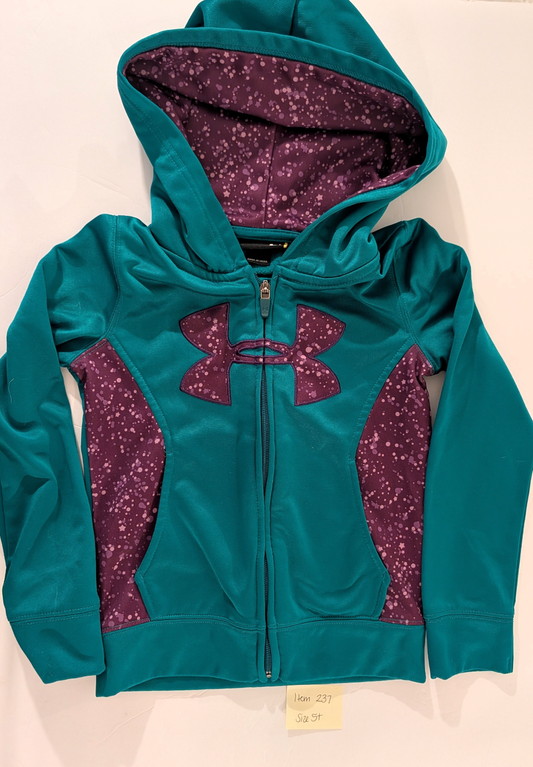 Seller 97, Under Armour Aqua Zip Jacket, Girl size 5T (item 237)