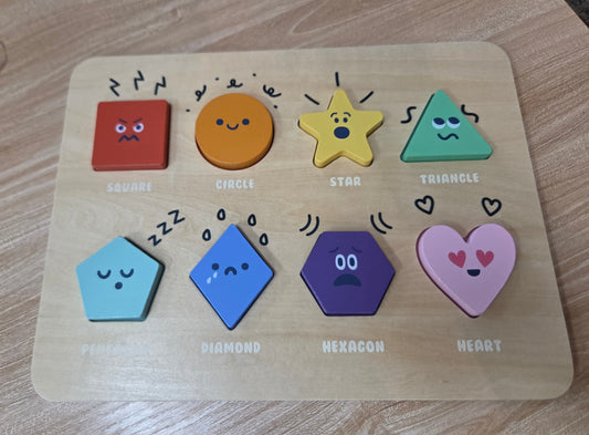 Shape and Mood Puzzle EUC #91B