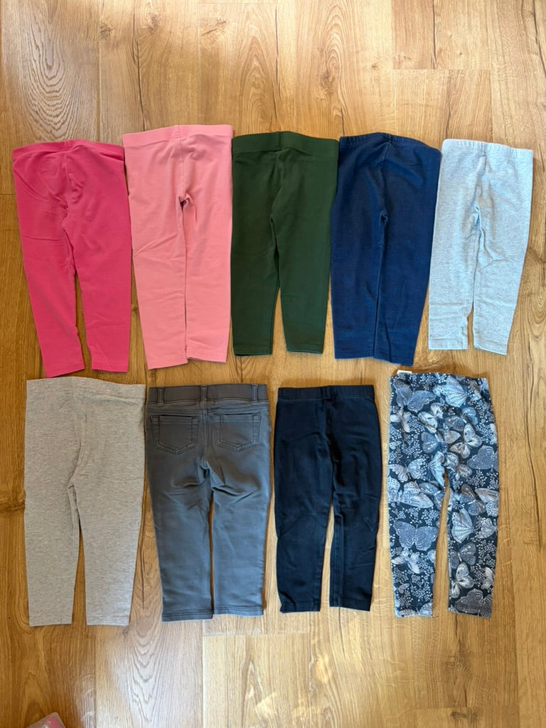 #6 - Assorted Brands Girls Leggings - 2T