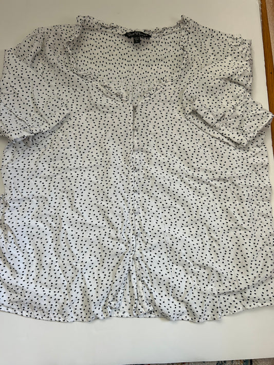 Size L heart print blouse 45227