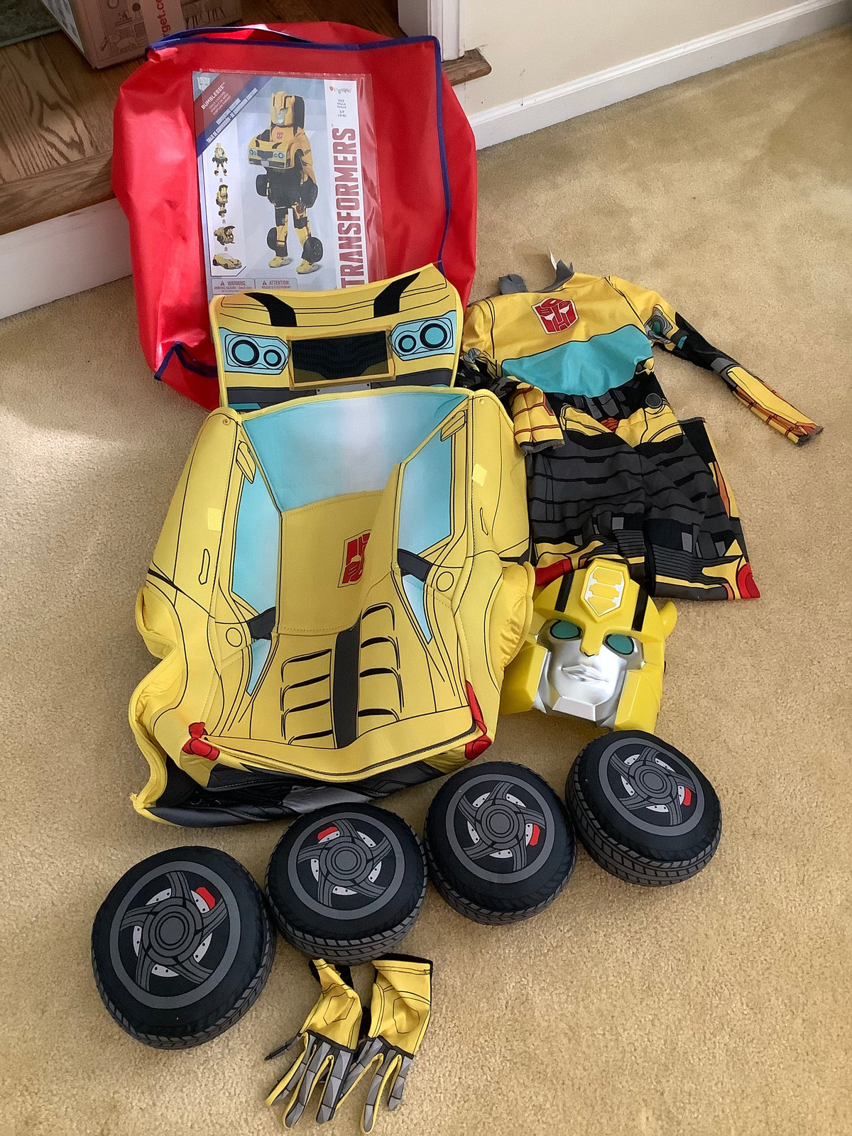 #130 Transformers Bumblebee Costume Sz 4-6
