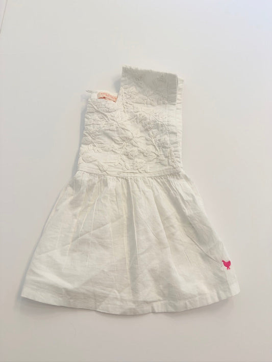 (#25) pink chicken | NWOT | 6y | embroidered peplum | 45227