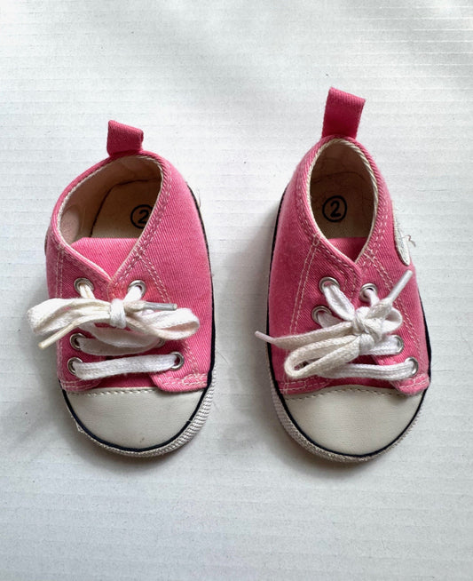 Seller #126 - Pink Infant Converse Shoes with Soft Bottom